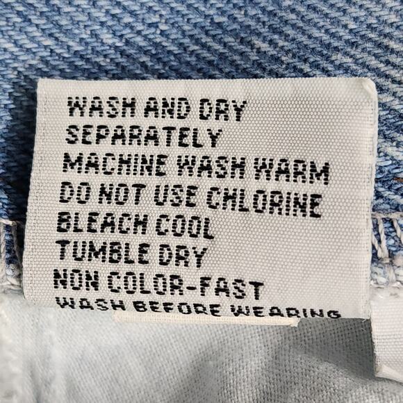 Vintage 90s Jordache JeanJer Jeans Skirt Womens 3/4 Blue Light Wash Pencil Denim - Picture 8 of 11